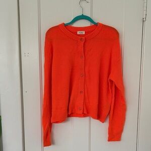 American Vintage Women's Bright Orange Cardigan